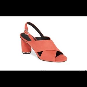 REBECCA MINKOFF Aaiden Slingback Sandal In Grapefruit 6.5